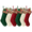 C-6pcs Red Green Beige, variant on Ayieyill 6 Pcs Christmas Stockings Personalized, 18 inches Large Cable Knitted Christmas Stockings with Names Tags, Christmas Decoration