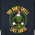 thumbnail image 3 of ELF - You Don't Smell Like Santa - Men's Crew Neck Fleece Pullover, 3 of 5