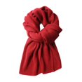 thumbnail image 2 of 3 bufandas largas de invierno para mujer, chal cálido para el cuello, abrigo de otoño cómodo para deportes al aire libre, Camping, senderismo, viajes, Rojo y gris oscuro y gris claro BLESIY bufanda de invierno, 2 of 8