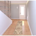 thumbnail image 3 of 2' X 8' Grey Rust Deep Teal Beige And Orange Oriental Power Loom Stain Resistant Runner Rug, 3 of 5