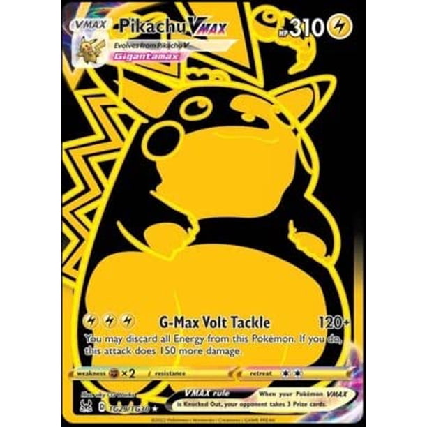 Tarjeta coleccionable Pokémon Pikachu VMax TG29 Lost Origin Arte completo