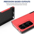 thumbnail image 2 of Decase Heavy-Duty Rugged Case for Samsung Galaxy S23 Ultra,Dual Layer Military Grade Drop Protection Anti-Fingerprint Anti-Scratch Hard Back Cover Silicone Bumper Shockproof Protective Case,Red, 2 of 5