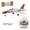 Left-hand/Brushed-2 battery, variant on MinimumRC T-45 Mini RC Jet Aircraft, 30mm EDF 7.4V,Realistic Model with Advanced Gyro Flight Control, Quick Assembly Fixed Wing for Beginners, Brushless Motor (Left-hand Throttle/2 Battery)