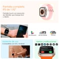 thumbnail image 2 of Reloj Smartwatch VAK Y3 con audifinos Bluetooth Fitness rosa VAK VD-Y3, 2 of 5