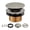 Nickel, variant on Kingston KBU2000 Eugene Toe Touch Tub Drain Conversion Kit in Matte Black