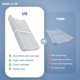 thumbnail image 4 of Funda lavable para cambiador Jool Baby Soft +, color gris y ondulado, 4 of 7