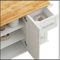 thumbnail image 5 of Kitchen Island Cart with 2 Door Cabinet and Three Drawers,Spice Rack,Towel Rack, 5 of 12