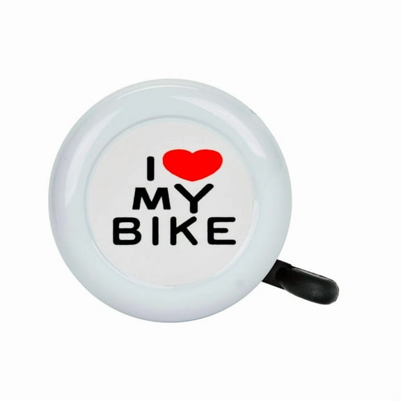 Sunlite "I love my bike" Bicycle Bell White