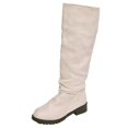 thumbnail image 2 of Yeahitch Boots for Women Mid Calf Low Heel Womens Winter Boots Round Toe Chunky Heel Warm Comfortable Tall Boots, 2 of 9