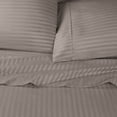 thumbnail image 2 of Egyptian Cotton 600 Thread Count Stripe Pillowcase Set, Grey, Standard by Superior, 2 of 4
