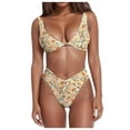 thumbnail image 1 of FhsagQ Ensembles de Maillots de Bain pour Femmes Culottes Perles Grande Taille Bikini Mode pour Dames Ensemble Couleur Unie Taille Haute Maillot de Bain de Plage 1 Ensembles de Maillots de Bain Rouges pour Femmes Ouvert à l'Entrejambe Jaune P, 1 of 3