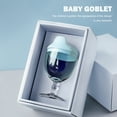 thumbnail image 3 of FLhrweasw Baby Goblet No Spill Baby Sippy Cup Copa Vino para Baby Kid Party (Azul), 3 of 9