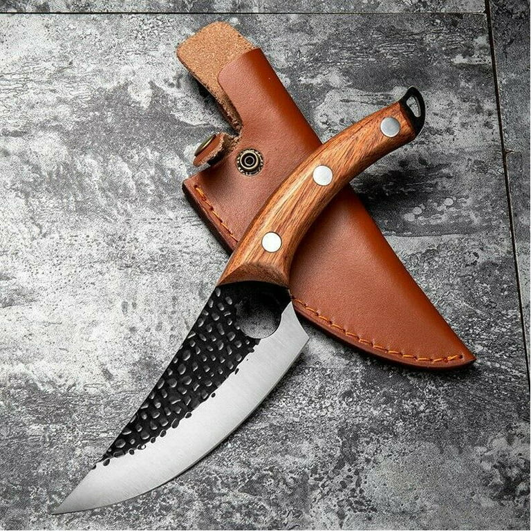 Premium Forged Meat Cleaver Multi-Purpose Kitchen Knife Chef Knives Slicing  Knife BBQ Knife With Sheath Hunting Knife With Sheath For Outdoor Exquisite  Outdoor Camping Knife Pocket Knives Gifts For Men