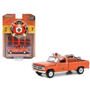 1972 Ford F-250 Truck with Fire Equipment "Lionville, Pennsylvania Fire Company" 1/64 Diecast Model Car by Greenlight