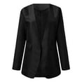 thumbnail image 3 of Vedolay Women's 2023 Jackets Suit Jackets for Women Casual Fashion Front Open Solid Color Lapel Suit Jacket with Pockets,Black XL, 3 of 4