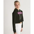 thumbnail image 3 of Black Glow up Gear Women's Cropped Hoodie, 3 of 8