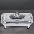 thumbnail image 4 of Billuyoard de frotamiento de acero inoxidable de primera calidad con tapa, elegante soporte para bandeja para servir para fiestas, StyleA Electrodomésticos, 4 of 6