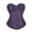 Dark Purple, variant on Corset Shapewear For Women Fashion Jacquard Tummy Control Bust Shaping Top Boned Waist Cinching Slim Fit Everyday Wear Body Shaper Waist Corset XS