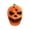 Scary Pumpkin Mask #2, variant on Scary Pumpkin Mask Halloween Jack-O-Lantern Evil Scary Face Latex Head Mask Creepy Masquerade Party Cosplay Costume Prop For Adults Holiday Dress Up