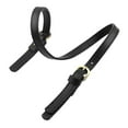 thumbnail image 2 of Correa para bolso de hombro con herrajes, accesorios de moda para bolsos, cuero PU simple negro, 2 of 9