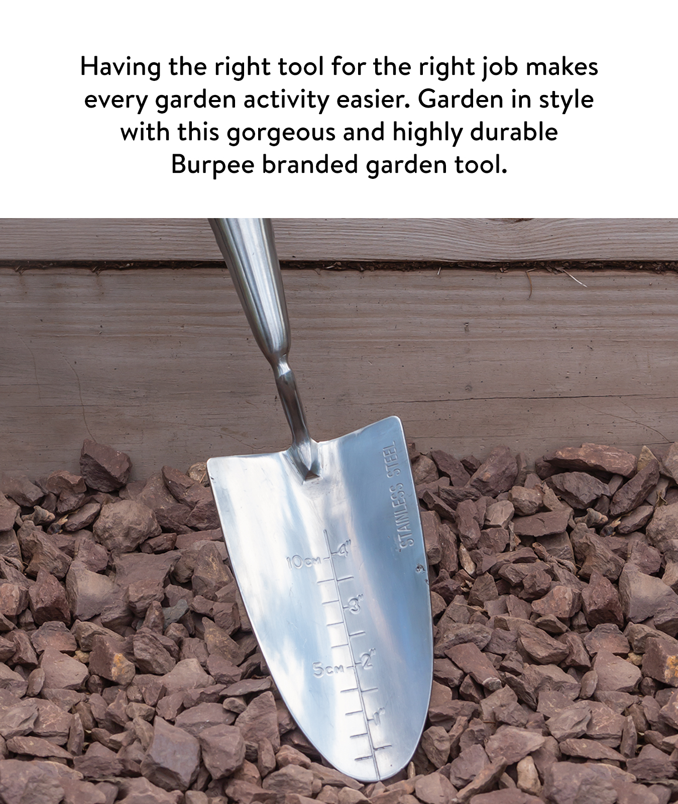 Garden Tools - Burpee Stainless Steel Long Handle Trowel