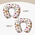 thumbnail image 3 of Xecao Fast Food Print Memory Foam Cervical Neck Pillow Versatile U-Shaped Pillows for Home,Office,Camping,Travelling,Soft Washable Cover, 3 of 8