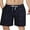 Black, variant on Charmo Men's High Waisted Swim Trunks Drawstring Board Shorts Quick Dry Bathing Suits Summer Beach Shorts with Pockets