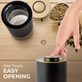 thumbnail image 5 of Kaffe Coffee Canister, Perfect Coffee Container Airtight, Smart Coffee Canister for Ground Coffee, Glass Jar, (12oz), 5 of 7