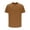 (Crew)Brown, variant on YODETEY Men's Crew Neck Short Sleeve Basic T-Shirt, Soft Everyday Men’s Crew Tee,Big and Tall ,Size S-2XL