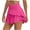 Hot Pink, variant on Npasoilc Athletic Skirts for Women Hight Waisted Stretchy Tiered Ruffle Hem Skirts Lightweight Soft Tennis Fitness Skirts Casual Slim-Fit Mini Skirts