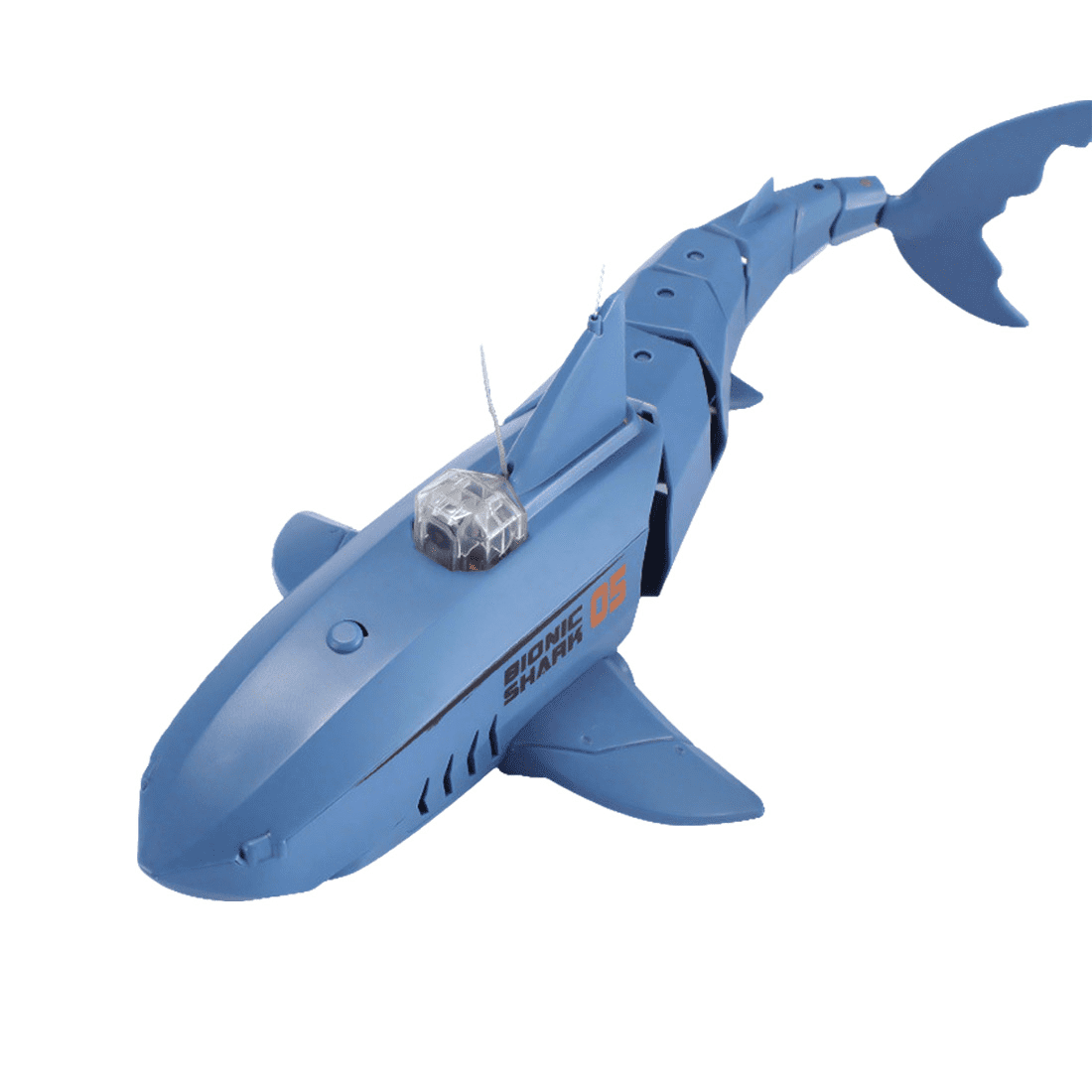 RC Shark with HD Underwater Camera, 360° Flexible Rotation Electric Shark Fish, 2.4G Remote & APP Controlled, RC Boat for Pool Lake Outdoor Swimming, Blue