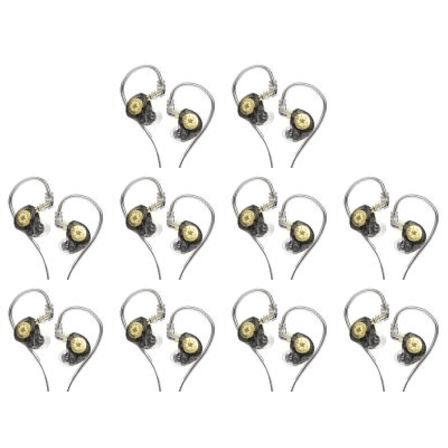 WDOplteas KZ-EDX Pro HIFI Bass Earphone Monitor deportivo intrauditivos (negro sin micrófono)