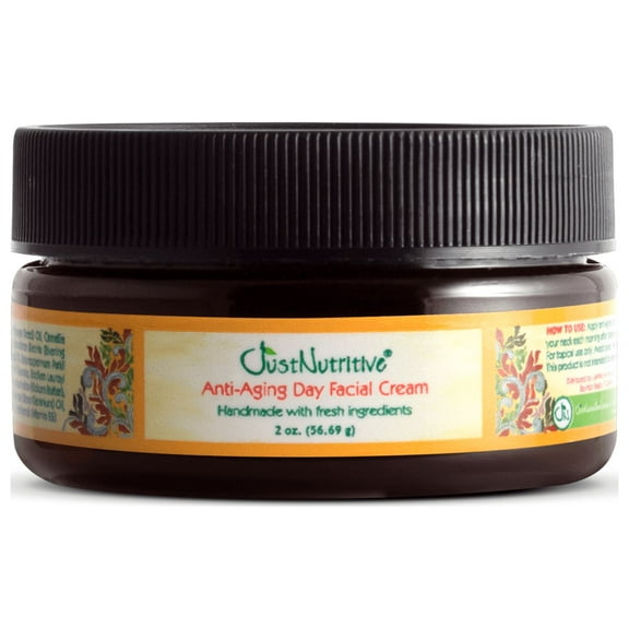 Just Nutritive Anti-Aging Face Day Cream, Moisturizer for Fine Lines, Wrinkles, Dry Skin, 4oz