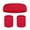 Red, variant on Soumake 1 Set Sports Sweat Bands Three-piece Set for Women Men Sweat-absorbing Breathable Head & Wrist Protection Soft Elastic