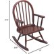 thumbnail image 2 of Gift Mark Childs Rocking Chairs - Windsor Kid's Rockers - Classic Hand-Made Wooden Seats for Boys and Girls - Childrens Furniture Rocker (Brown), 2 of 2