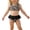 1-Black1128, variant on Tiijoy Girls Swimsuit Leopard Ruffle Bikini Set Beach Swimwear, 2-Piece, Sizes 18-24 Months