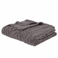 thumbnail image 2 of Banana Leaf Pattern Rabbit Fleece Blanket*1 Blanket for Couch Flannel Fleece Leaves Pattern Lightweight Twin Bed Blanket All Season Use Brown 100*150Cm, 2 of 4