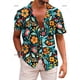 thumbnail image 5 of Camisas hawaianas para hombre, camisa de manga corta con solapa, ropa de estilo mexicano, camisa informal holgada con botones, ropa para hombre, blusas Harajuku, 5 of 5
