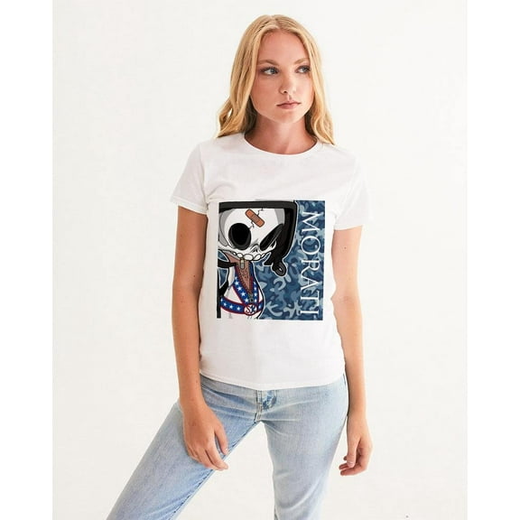 Camo Blue X Skull Women's Graphic Tee