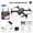 Black, variant on TERGAYEE Intelligent Obstacle Avoidance Drone with HD Camera Kits, Optical Flow Localization Stable Hovering Mobile App Control Gesture Recognition Quadcopter, Suitable as Gifts for Men
