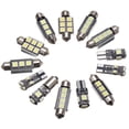 thumbnail image 1 of Riwesomey 13pcs DC12V 6000K Kit de bombillas de luz LED de coche blanco para 6 MK6 2010-2015 M Bombillas para automóviles Riwesomey CZ8056-00B, 1 of 6