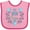 Pink and Fuchsia, variant on Inktastic My Yaya Loves Me with Hearts and Flowers Boys or Girls Baby Bib