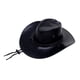 thumbnail image 5 of Sombrero de vaquero de cuero de PU perfecl negro, 5 of 8