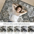 thumbnail image 6 of Danolapsi 8x10 Area Rug Modern Trellis Machine Washable Area Rug Vintage Medallion Distressed Indoor Accent Rug Stain Resistant Non-Slip Floor Cover Carpet Rug for Living Room Bedroom, 6 of 9