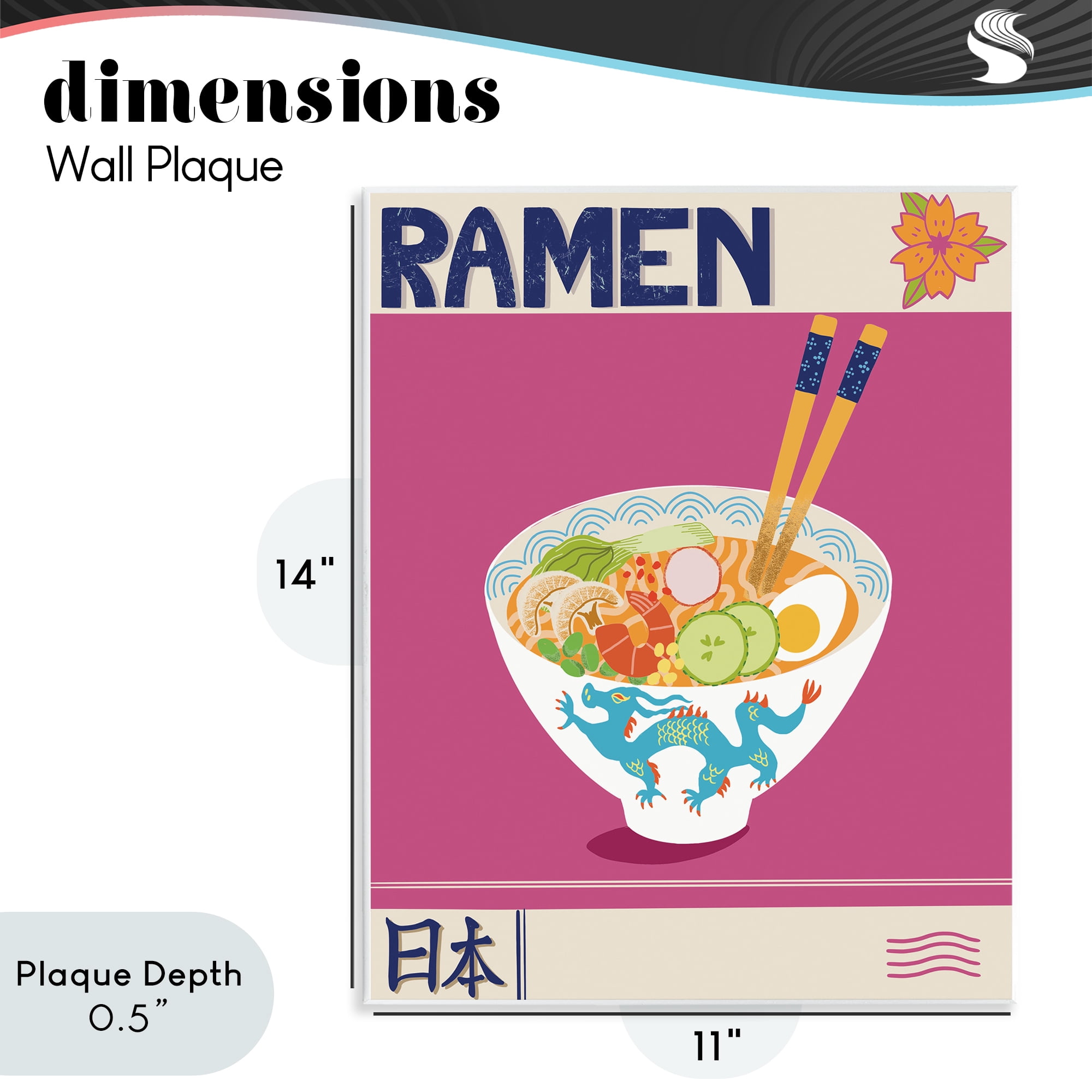 Stupell Industries Enchanted Japanese Ramen Wall Plaque Art, design by Jo Reid