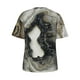 thumbnail image 5 of ICHUANYI Clearance Women's Tops Fashion Casual Loose Blouse Stone Gradient Printing Round Neck T-Shirt Blouse Print Tee(Army Green, M) ICHUANYI WER2023081400813, 5 of 6