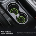thumbnail image 3 of Auprite Non-Slip Anti Dust Mats - 2 Pack 2.75 Inch Diameter Universal Auto Anti Slip Cup Holder Insert Coaster, Durable, Suitable for Most Car Interior(Green), 3 of 7