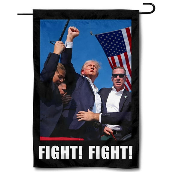 Cayyon vote 2024 Garden Flag Fight Fight Fight Garden Flags  12 x 18 Double Sided, ( Garden Flag)   for Outside Vertical Holiday Yard Décor
