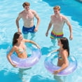 thumbnail image 6 of Qoosea Swim Rings for Adults Pool Floats Swimming Ring Inflatable Float Raft Water Swim Tube Sequined Summer Beach Party Decoration, 6 of 7
