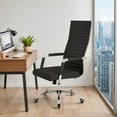thumbnail image 2 of Furmax Faux Leather Office Chair with Lumbar Support and Armrest, High-Back Swivel Conference Chair, Black, 2 of 7